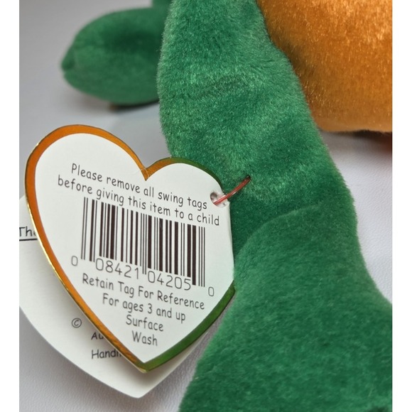 Vtg TY Beanie Baby Pumkin The Pumpkin 1998 Halloween Retired Plush Tooy - Picture 10 of 12